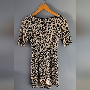 Kate Spade classy leopard / cheetah print dress size 0 xs